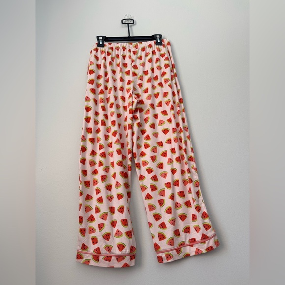 Kate Spade Brushed Jersey Short Sleeve Cropped PJ Set (Watermelon Slices) Size M - Picture 10 of 13